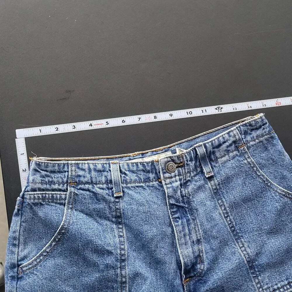 Faded Glory Womens‎ Denim Blue Jeans Size 12 Petite Y2K Baggy Indie 90s Skater